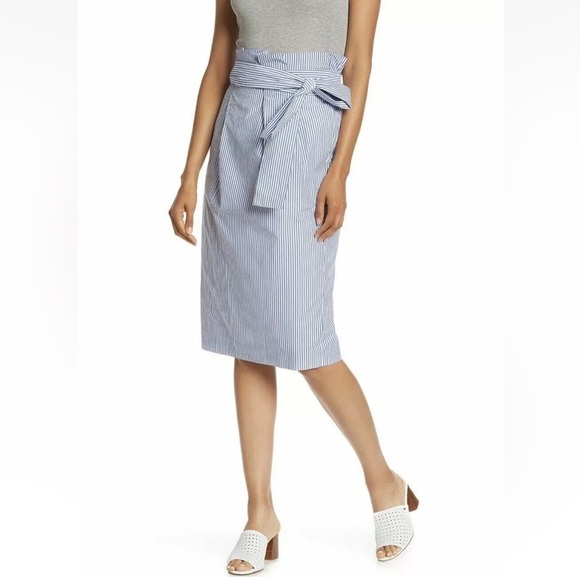 J. Crew Dresses & Skirts - J. Crew Striped Skirt with Belt